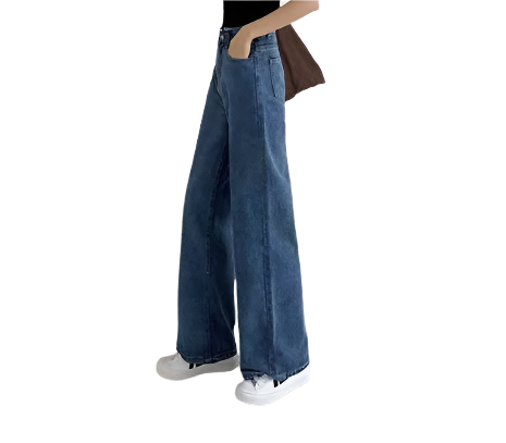 Women’s Timeless High Waist Trousers Straight Leg Denim JEANS-JP-02