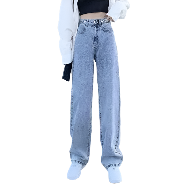 Women’s Straight Leg High Waist JEANS-JP-24