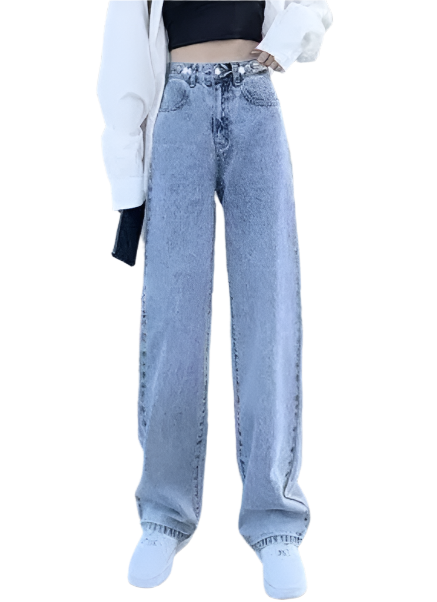 Women’s Straight Leg High Waist JEANS-JP-24