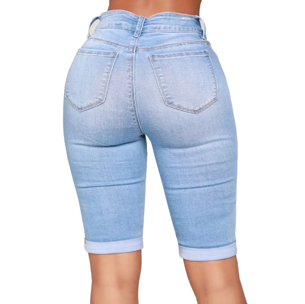 Women’s Knee-Short Half Pants JEANS-JP-26