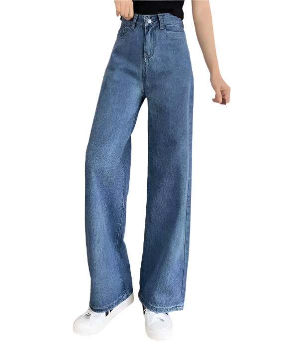 Women’s Timeless High Waist Trousers Straight Leg Denim JEANS-JP-02