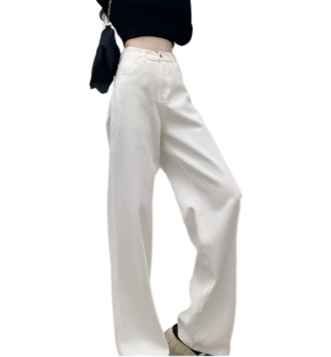 Women’s High Waist Trousers Straight Leg Denim JEANS-JP-16