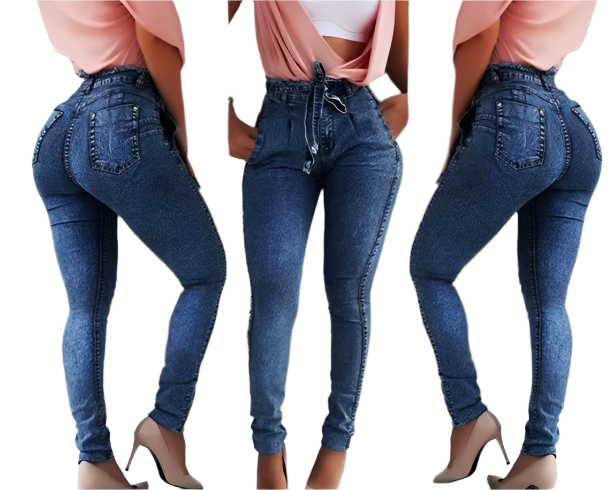 Women’s Stylist High Waist Stretch Skinny Denim JEANS-JP-21