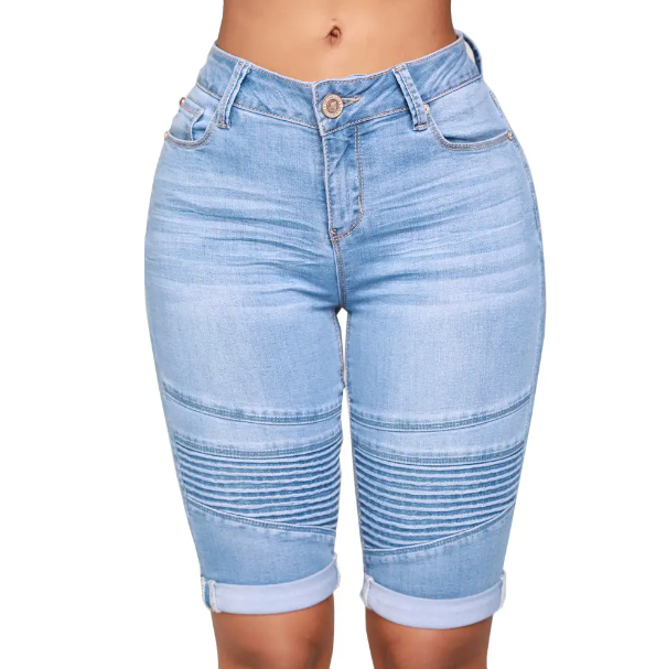 Women’s Knee-Short Half Pants JEANS-JP-26