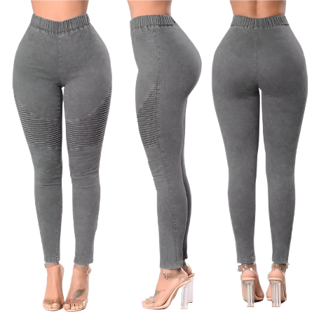 Women’s Elastic Waist Skinny JEANS-JP-27