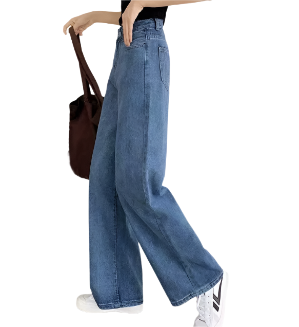 Women’s Timeless High Waist Trousers Straight Leg Denim JEANS-JP-02