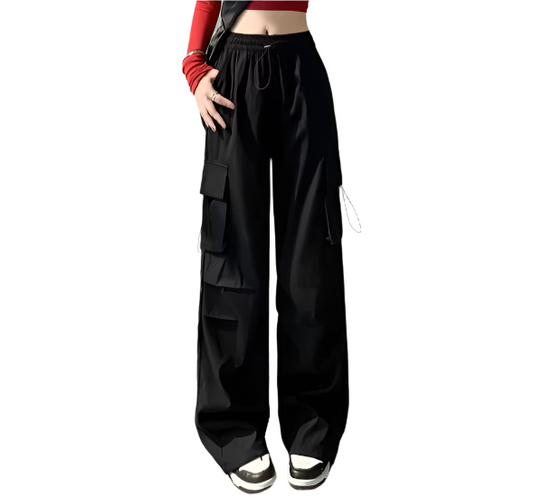 Women’s High Waist Straight Leg CARGO -03