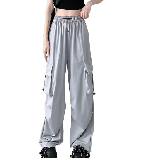 Women’s High Waist Straight Leg CARGO -03