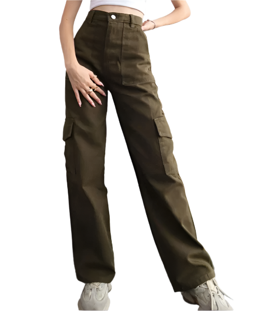 Women’s Trendy Straight Pocket Legs CARGO -04
