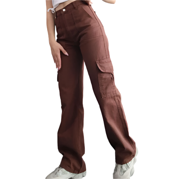 Women’s Trendy Straight Pocket Legs CARGO -04