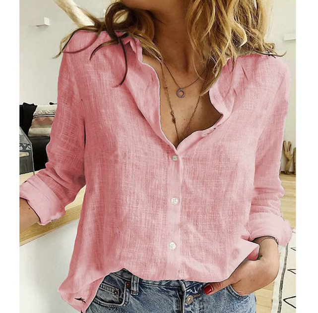 Cotton Linen Full Sleeve Shirt for Women – BL72