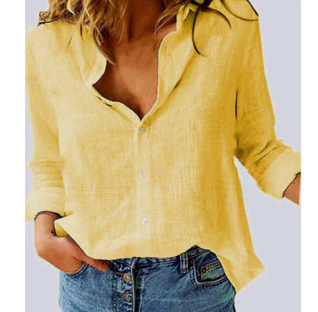 Cotton Linen Full Sleeve Shirt for Women – BL72