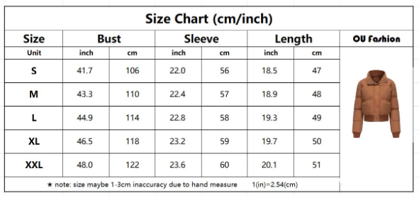 Women’s Trendy Quilted Long Sleeve Stand Collar Zipper Button Closure JACKET - JKT-01