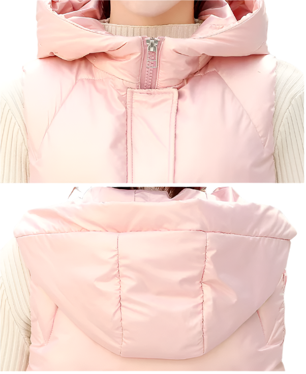 Women's Stylist Hooded Padded Warm Vest JACKET-JKT-34Z