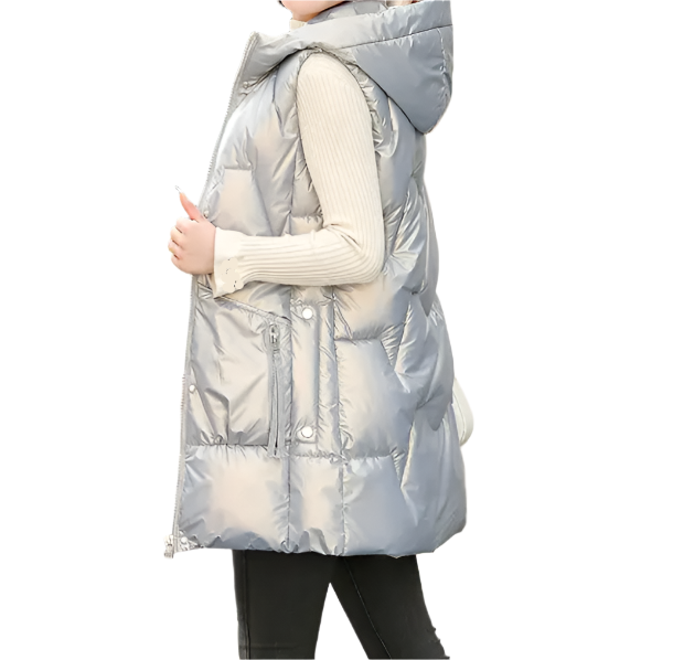 Women's Stylist Hooded Padded Warm Vest JACKET-JKT-34Z