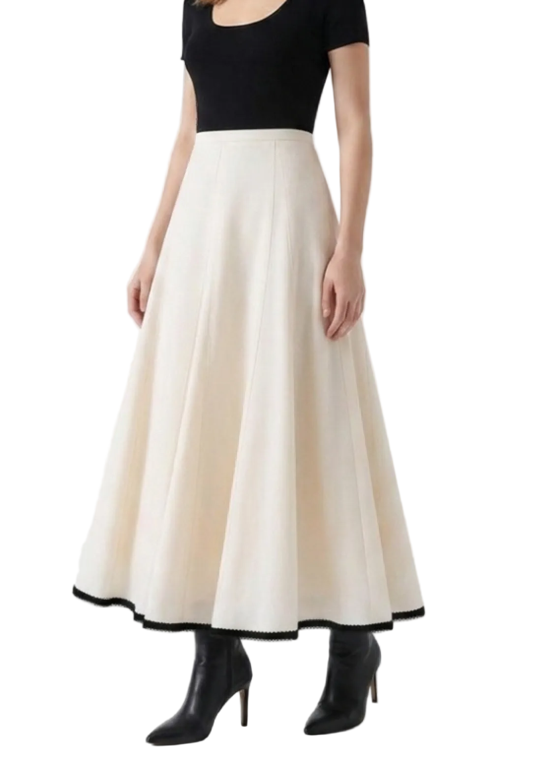 Classy & Timeless A-Line High Waist Skirt - B6-SKT-38