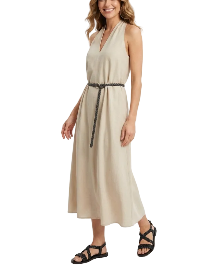 Trendy & Elegant Sleeveless Loose Fit Comfy Summer Dresses - B6-DRESS-45