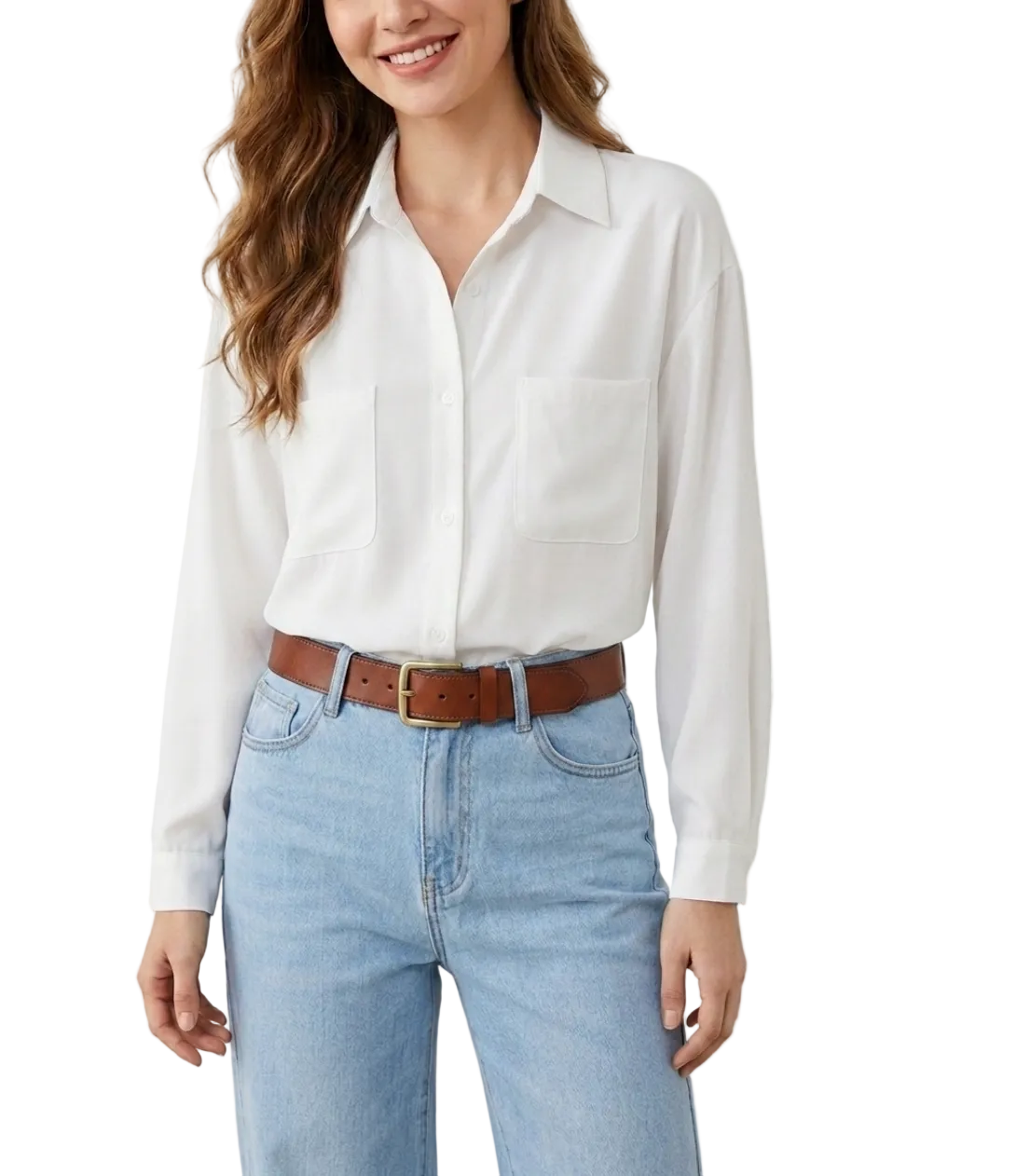 Classy & Timeless White Collar Shirts TOP-B1-BL-284