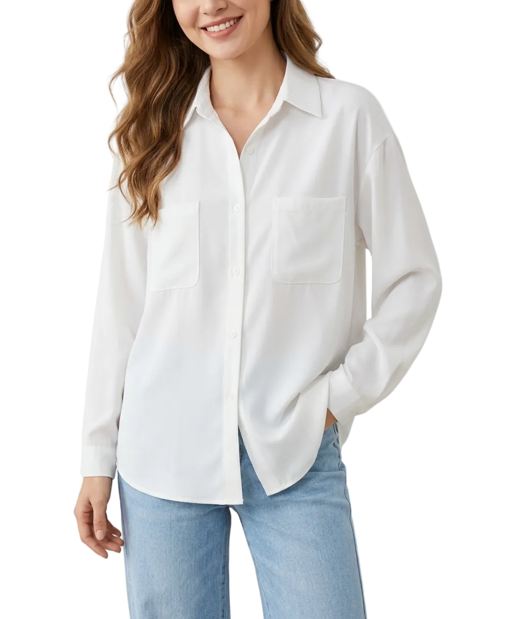Classy & Timeless White Collar Shirts TOP-B1-BL-284