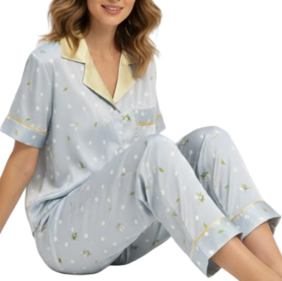 Comfortable Soft Long Sleeve Pajama Set for Women -B16-PJ-66