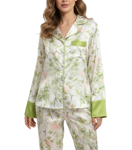 Comfortable Soft Long Sleeve Pajama Set for Women -B16-PJ-78
