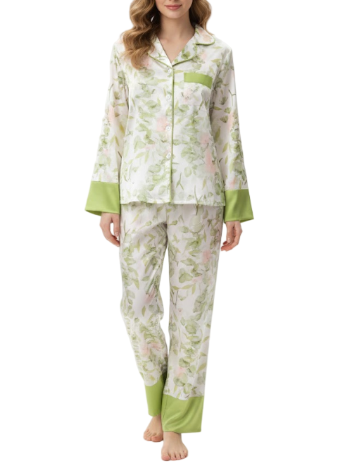Comfortable Soft Long Sleeve Pajama Set for Women -B16-PJ-78