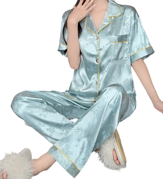 Comfortable Soft Short Sleeve Pajama Set for Women -B16-PJ-65