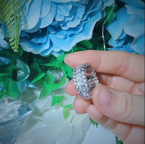 Cubic Zirconia Pave Luxury Rings -RG-09
