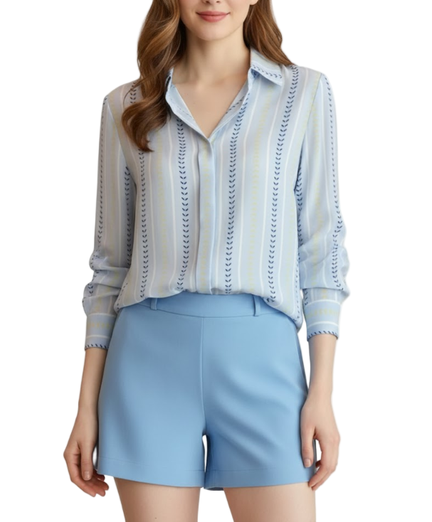 Elegant & Timeless Long Sleeve Collar Shirts  for Women - SM8-TOP-10