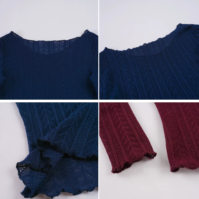 Elegant & Timeless Knitted Long Sleeve Boat-Off-Shoulder Tops for Women- BP-B20 -TOP-294