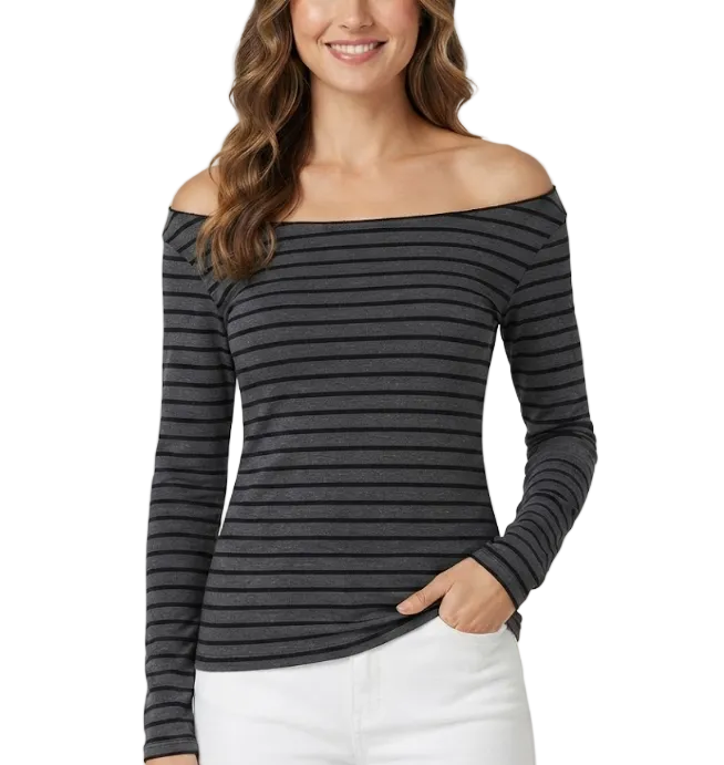 Elegant & Timeless Long Sleeve Off the Shoulder Tops for Women - BP-B20 -TOP-94