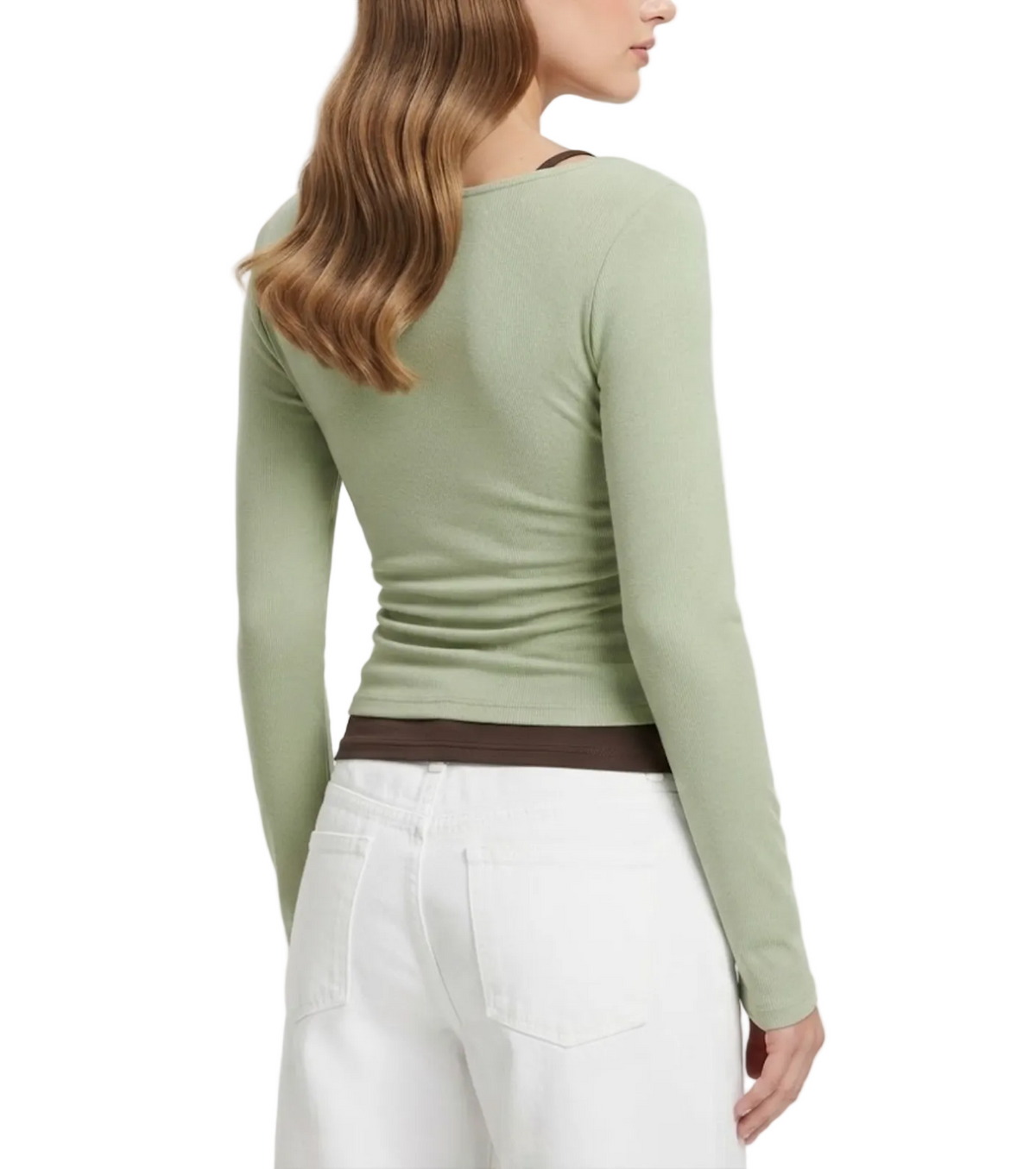 Elegant & Timeless Long Sleeve Round Neck Double Layer 2pc Tops for Women- BP-B20 -TOP-296