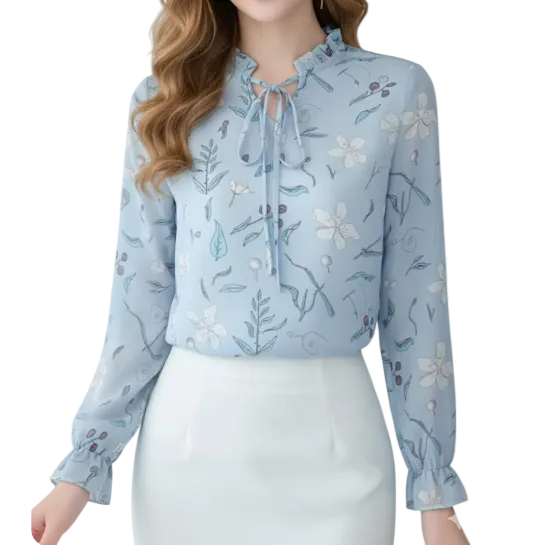 Floral Print Full Sleeve Shirt for Women – BL72