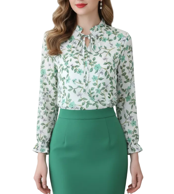 Floral Print Full Sleeve Shirt for Women – BL72
