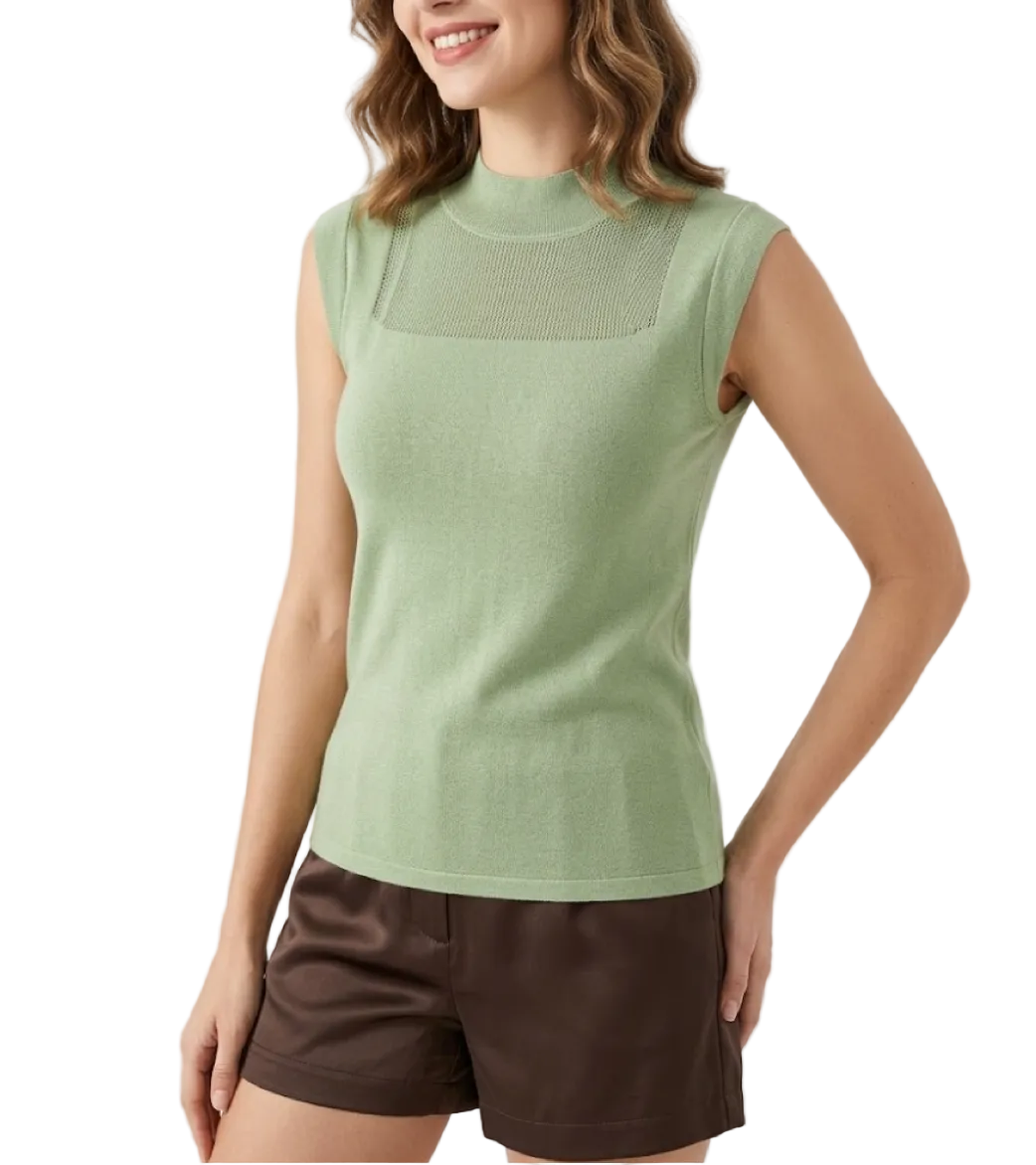 Trendy & Timeless Cap Sleeve O-Neck Pullover Blouses for Women - B13-TOP-69A