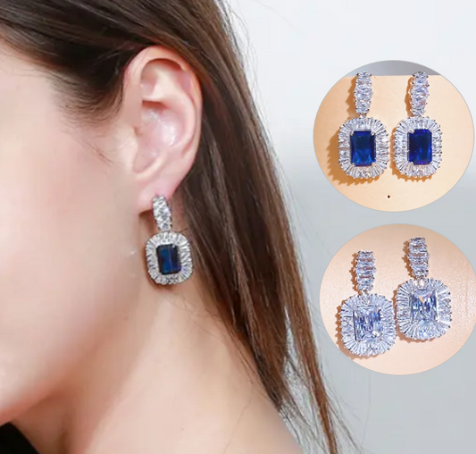 Quality Cubic Zircon Crystal Drop Earring - CZ-Earring- ER - 174