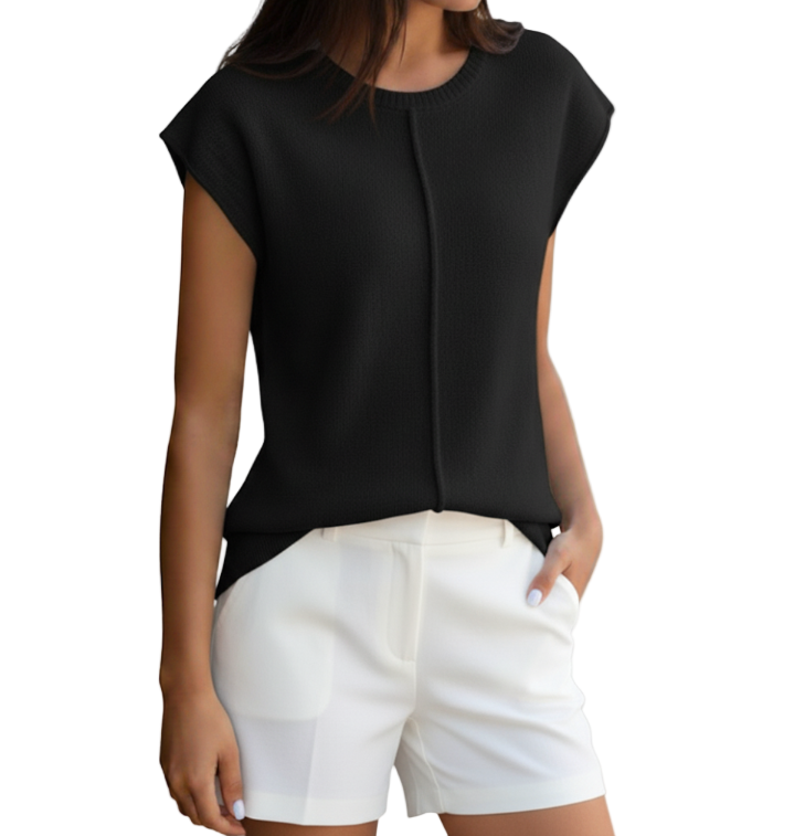 Round Neck Knitted Sweater Top for Women – BL24