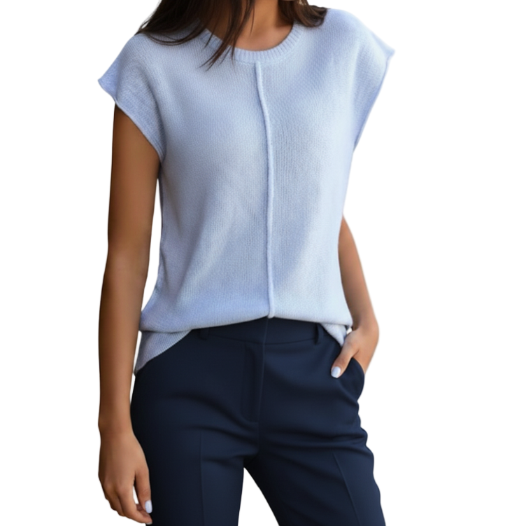 Round Neck Knitted Sweater Top for Women – BL24