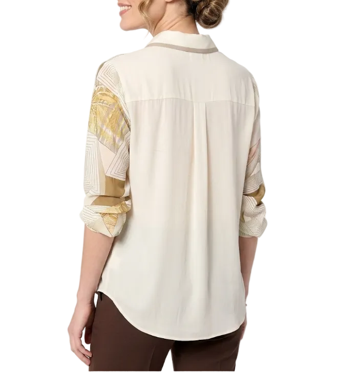 Elegant Turn-down Collar Long Sleeve Shirts For Women - SM8-TOP-09