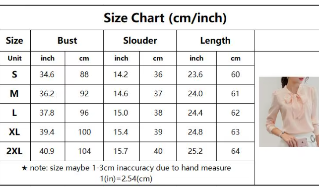 Solid Color Full Sleeve Casual Pullover Chiffon Top for Women – BL34A
