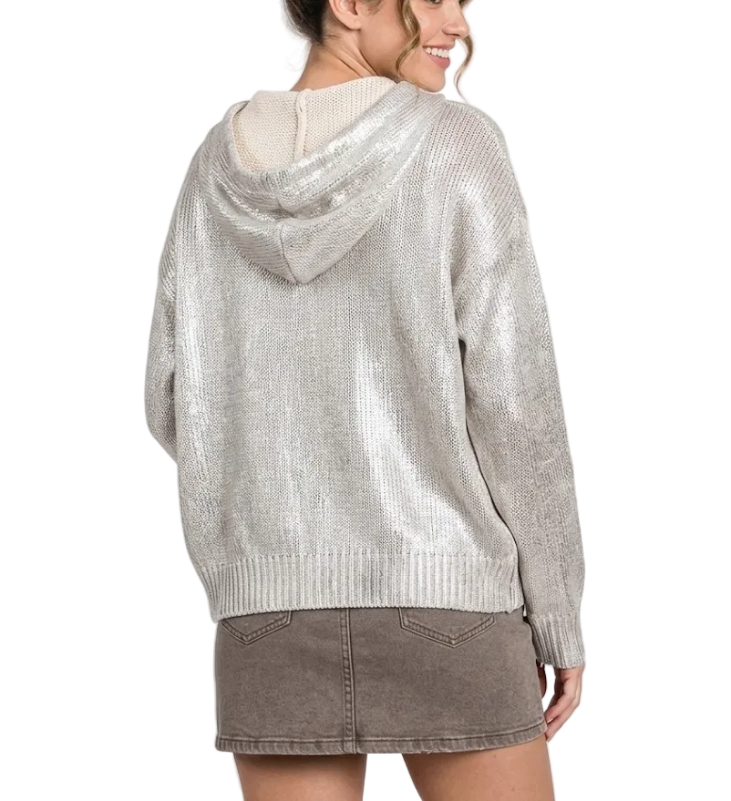 Trendy & Elegant Long Sleeve Hooded Knitted Sweater Blouses for Women - B6-TOP-B805