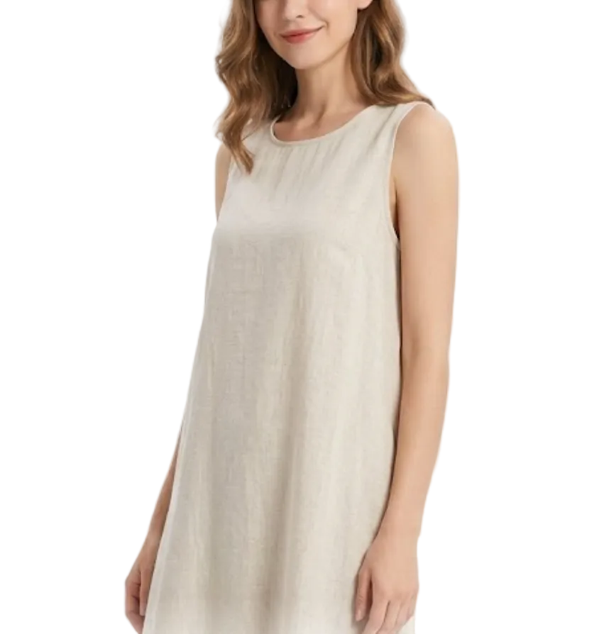 Trendy & Elegant Sleeveless Loose Fit Comfy Summer Dresses - B6-DRESS-12