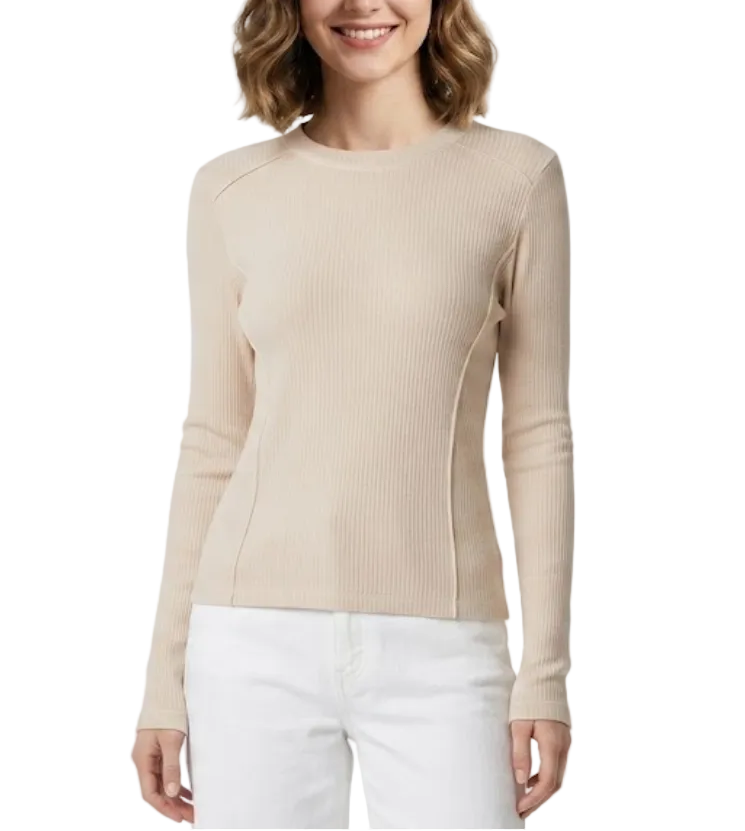 Timeless Classy Round Neck Long Sleeve Knitted Top for Women -SM8-TOP-104