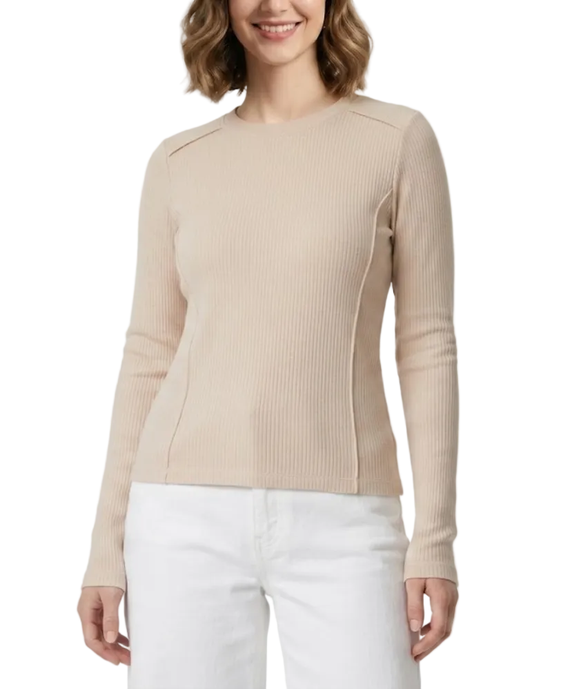 Timeless Classy Round Neck Long Sleeve Knitted Top for Women -SM8-TOP-104
