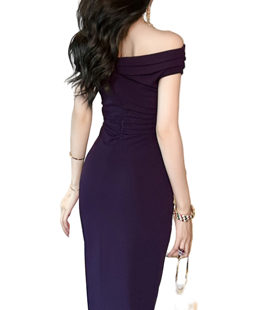 Timeless & Elegant Off Shoulder Versatile Pencil Dresses  - B4-DRESS-B400