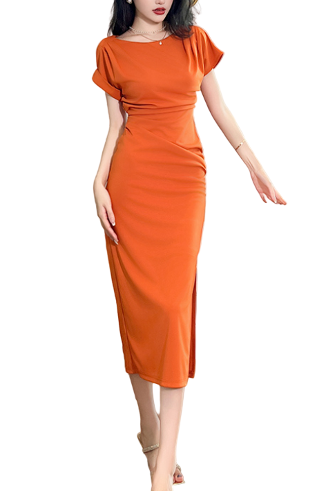 Timeless & Elegant Short Sleeve Versatile Pencil Dresses  - B4-DRESS-B401