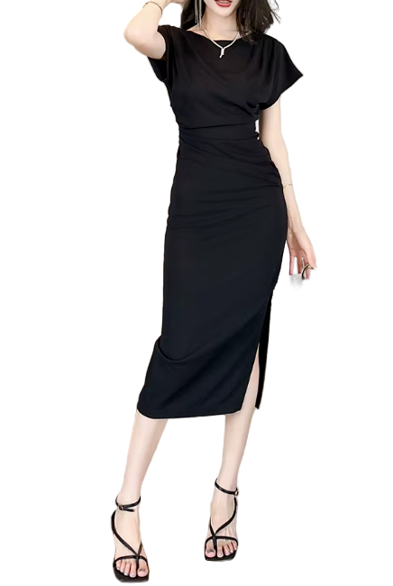 Timeless & Elegant Short Sleeve Versatile Pencil Dresses  - B4-DRESS-B401