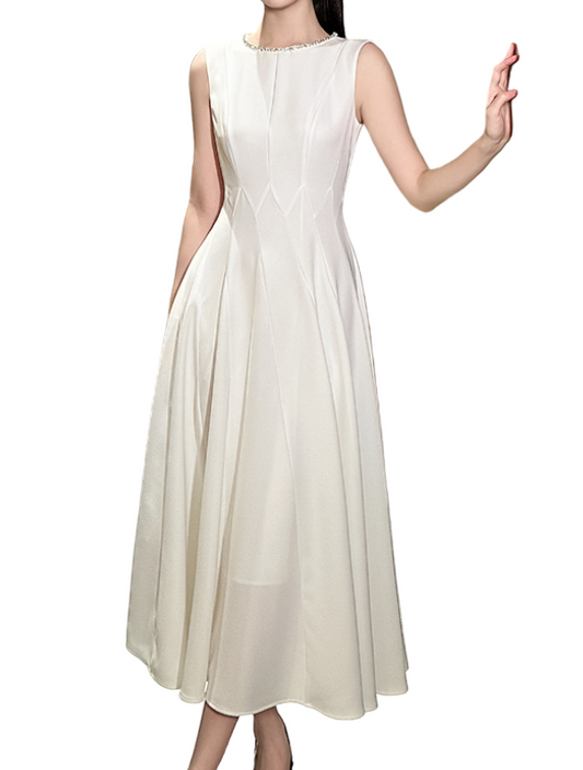 Timeless Trendy & Elegant Sleeveless Versatile A-line Dresses  - B4-DRESS-B372