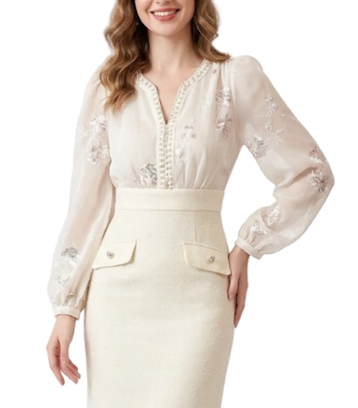 Timeless Trendy & Elegant Slim Waist Belted Long Sleeve Lapel Neck Pencil Dresses  - B4-DRESS-B353