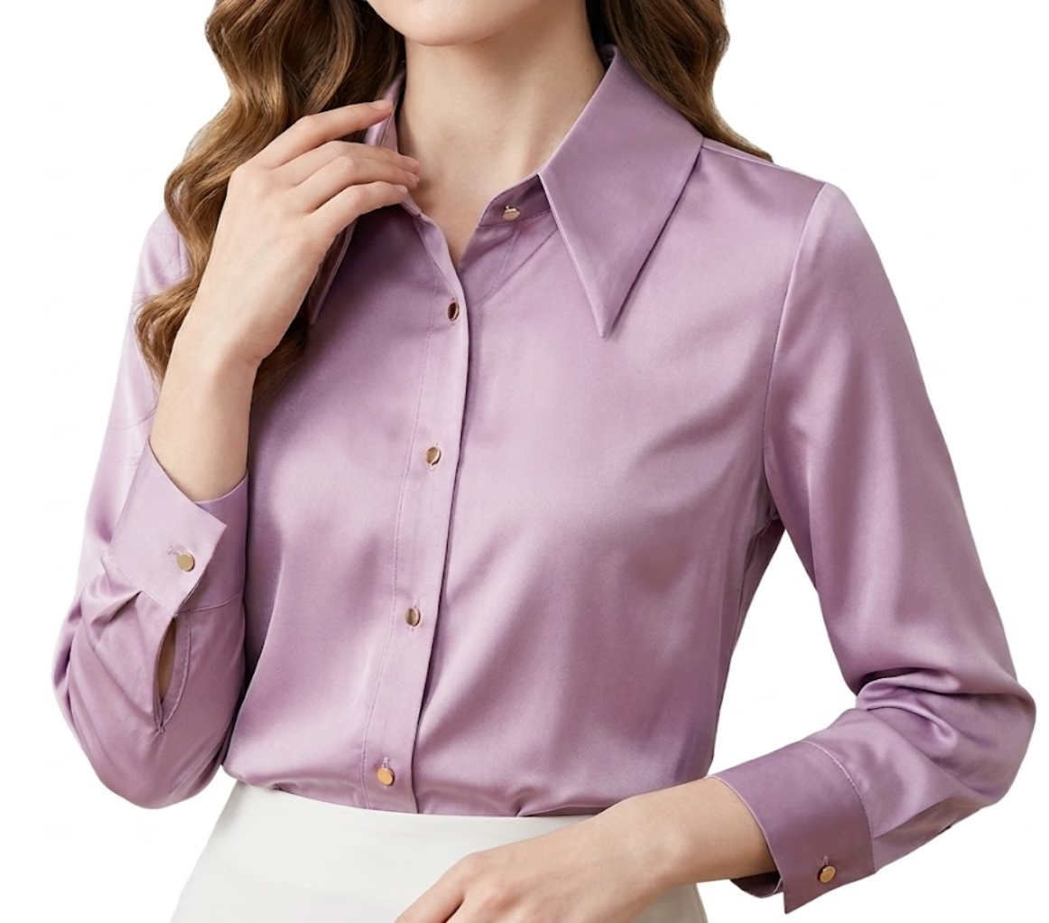 Timeless & Elegant Long Sleeve Collar Shirts for Women  - B13-TOP-407